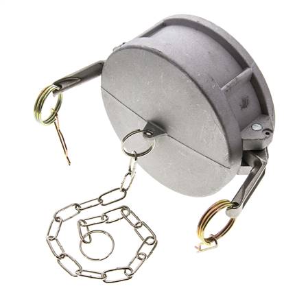 Camlock DN 90 (4'') Aluminium-Kupplungsendkappe Typ DC MIL-C-27487
