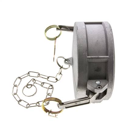 Camlock DN 90 (4'') Aluminium-Kupplungsendkappe Typ DC MIL-C-27487