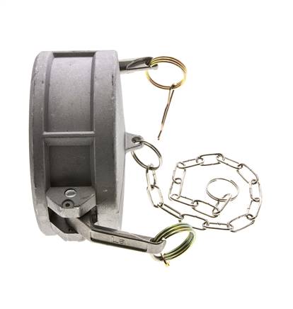 Camlock DN 90 (4'') Aluminium-Kupplungsendkappe Typ DC MIL-C-27487