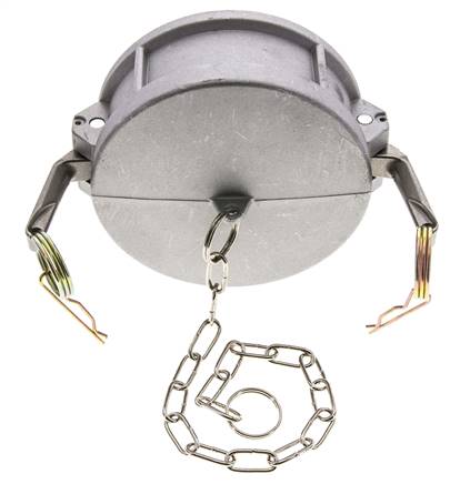 Camlock DN 90 (4'') Aluminium-Kupplungsendkappe Typ DC MIL-C-27487
