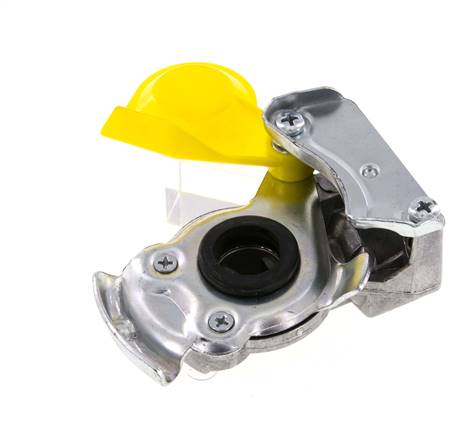 Control Gelb Aluminium Gladhand-Kupplung M22x1,5 Innengewinde DIN 74342