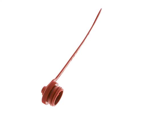 M 32 x 3 Kunststoff-Staubschutzkappe für Kupplungsstecker mit Kette