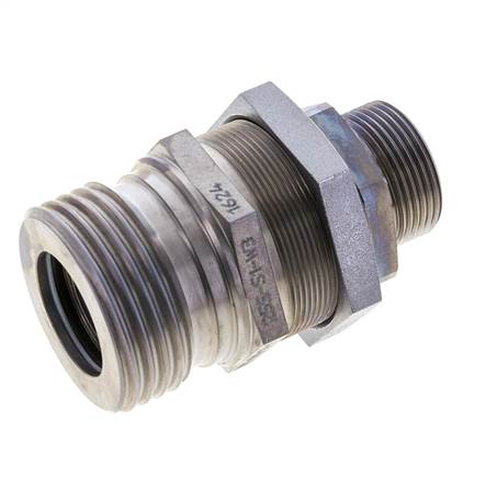 Stahl-Hydraulikkupplung Muffe 25 mm S Schneidring ISO 14540/8434-1 D M54 x 4