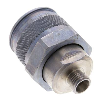 Stahl-Hydraulik-Kupplungsstecker 8 mm L Schneidring ISO 14540/8434-1 D M32 x 3