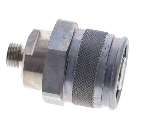 Stahl-Hydraulik-Kupplungsstecker 8 mm L Schneidring ISO 14540/8434-1 D M32 x 3