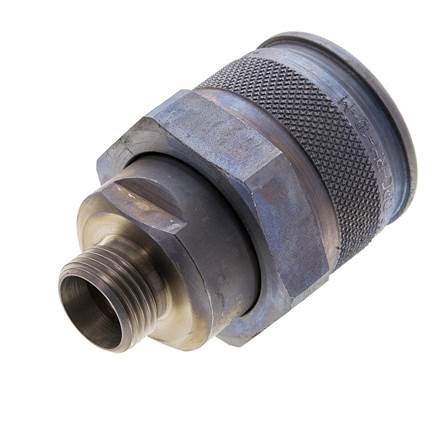 Stahl-Hydraulik-Kupplungsstecker 12 mm L Schneidring ISO 14540/8434-1 D M32 x 3