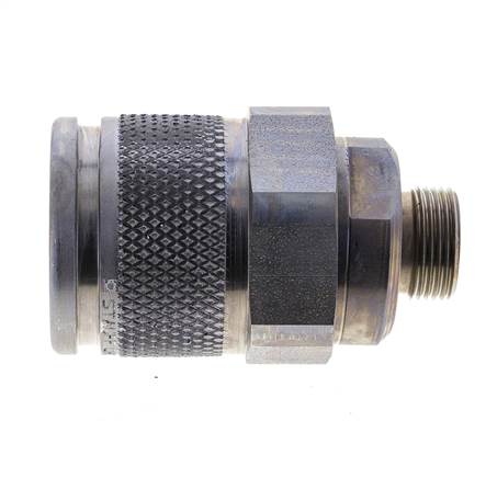 Stahl-Hydraulik-Kupplungsstecker 15 mm L Schneidring ISO 14540/8434-1 D M36 x 3