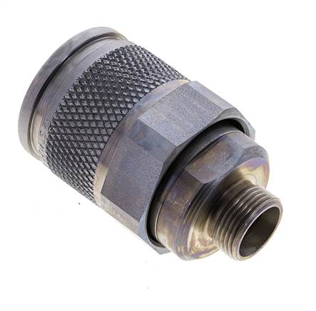 Stahl-Hydraulik-Kupplungsstecker 15 mm L Schneidring ISO 14540/8434-1 D M36 x 3