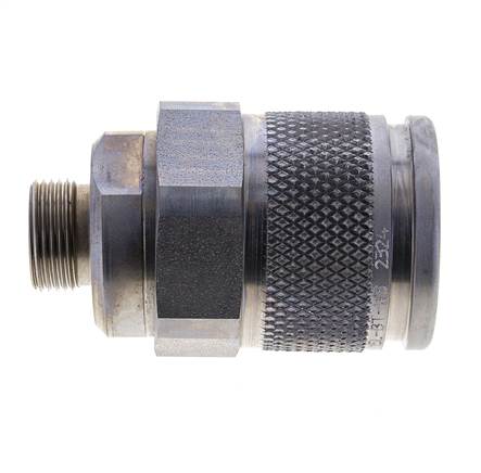 Stahl-Hydraulik-Kupplungsstecker 15 mm L Schneidring ISO 14540/8434-1 D M36 x 3