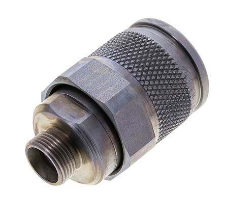 Stahl-Hydraulik-Kupplungsstecker 15 mm L Schneidring ISO 14540/8434-1 D M36 x 3