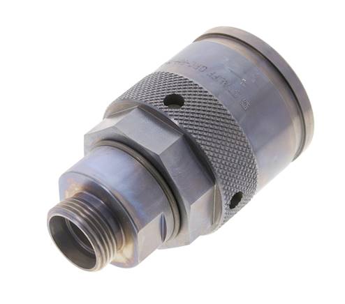 Stahl-Hydraulik-Kupplungsstecker 22 mm L Schneidring ISO 14540/8434-1 D M54 x 4