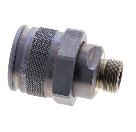 Stahl-Hydraulik-Kupplungsstecker 12 mm S Schneidring ISO 14540/8434-1 D M32 x 3