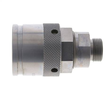 Stahl-Hydraulik-Kupplungsstecker 20 mm S Schneidring ISO 14540/8434-1 D M54 x 4