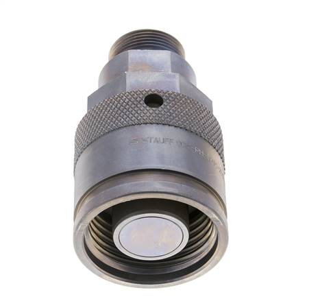 Stahl-Hydraulik-Kupplungsstecker 25 mm S Schneidring ISO 14540/8434-1 D M54 x 4