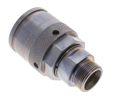 Stahl-Hydraulik-Kupplungsstecker 25 mm S Schneidring ISO 14540/8434-1 D M54 x 4