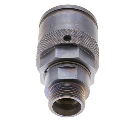 Stahl-Hydraulik-Kupplungsstecker 25 mm S Schneidring ISO 14540/8434-1 D M54 x 4