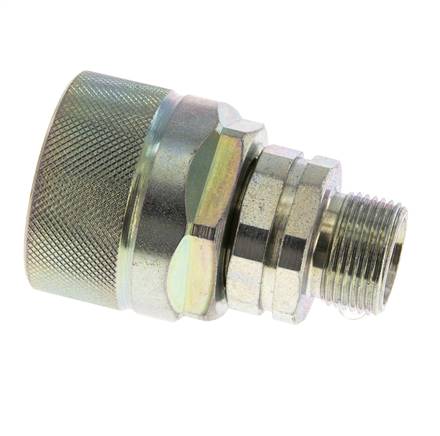 Stahl DN 12,5 Hydraulikkupplung Stopfen 14 mm S Kompressionsring ISO 14541/8434-1 D M36 x 2