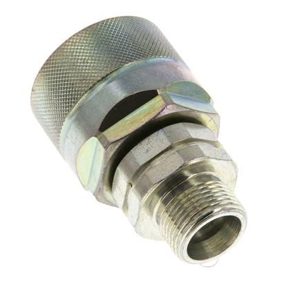 Stahl DN 12,5 Hydraulikkupplung Stopfen 14 mm S Kompressionsring ISO 14541/8434-1 D M36 x 2