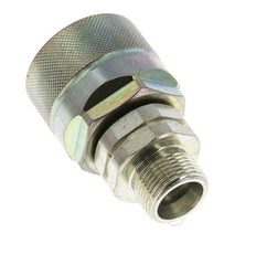 Stahl DN 12,5 Hydraulikkupplung Stopfen 14 mm S Kompressionsring ISO 14541/8434-1 D M36 x 2