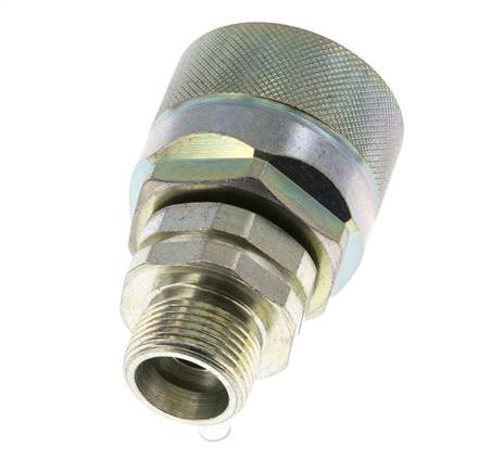 Stahl DN 12,5 Hydraulikkupplung Stopfen 14 mm S Kompressionsring ISO 14541/8434-1 D M36 x 2