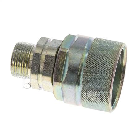 Stahl DN 12,5 Hydraulikkupplung Stopfen 14 mm S Kompressionsring ISO 14541/8434-1 D M36 x 2