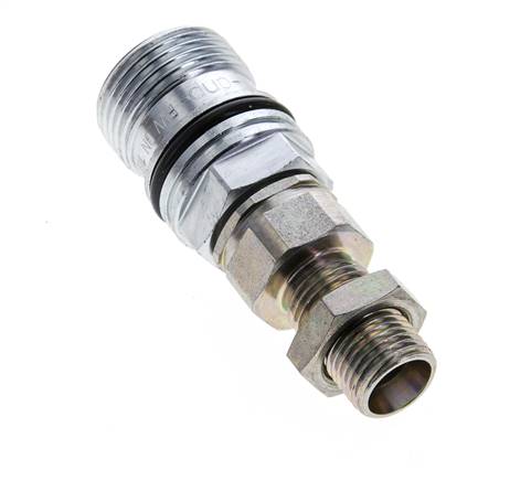 Stahl DN 10 Hydraulikkupplung Muffe 10 mm L Druckring Schott ISO 14541/8434-1 D M28 x 2