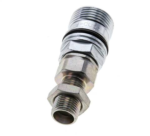 Stahl DN 10 Hydraulikkupplung Muffe 10 mm L Druckring Schott ISO 14541/8434-1 D M28 x 2