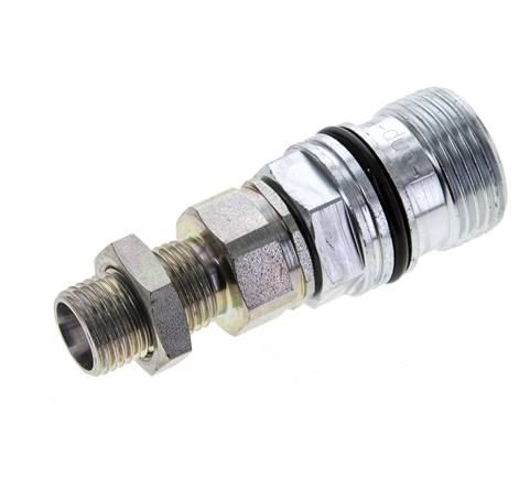 Stahl DN 10 Hydraulikkupplung Muffe 10 mm L Druckring Schott ISO 14541/8434-1 D M28 x 2