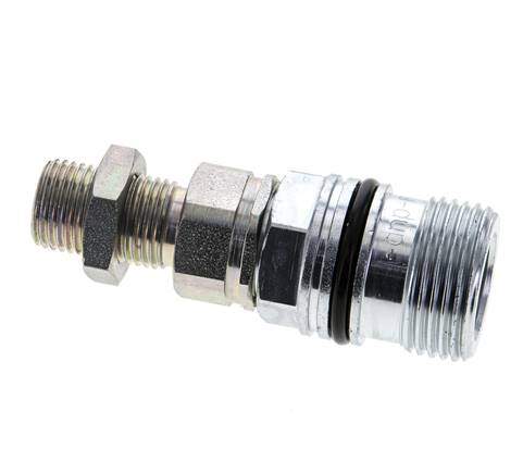 Stahl DN 10 Hydraulikkupplung Muffe 10 mm L Druckring Schott ISO 14541/8434-1 D M28 x 2
