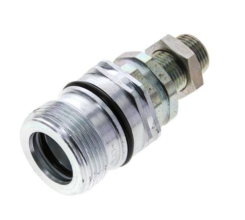 Stahl DN 12,5 Hydraulikkupplung Muffe 12 mm L Druckring Schott ISO 14541/8434-1 D M36 x 2