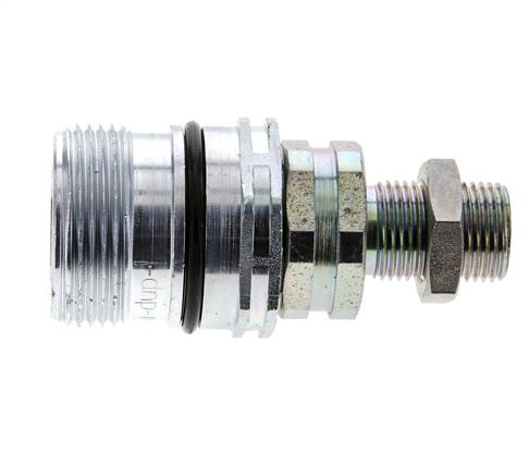 Stahl DN 12,5 Hydraulikkupplung Muffe 12 mm L Druckring Schott ISO 14541/8434-1 D M36 x 2