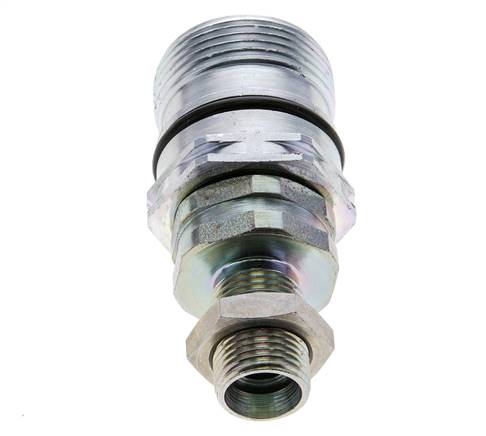 Stahl DN 12,5 Hydraulikkupplung Muffe 12 mm L Druckring Schott ISO 14541/8434-1 D M36 x 2