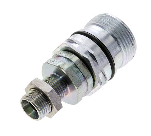 Stahl DN 12,5 Hydraulikkupplung Muffe 12 mm L Druckring Schott ISO 14541/8434-1 D M36 x 2