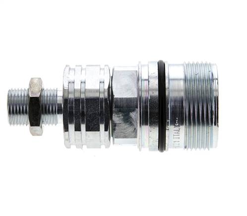 Stahl DN 20 Hydraulikkupplung Muffe 12 mm L Druckring Schottwand ISO 14541/8434-1 D M42 x 2