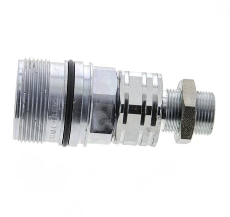 Stahl DN 20 Hydraulikkupplung Muffe 15 mm L Druckring Schott ISO 14541/8434-1 D M42 x 2
