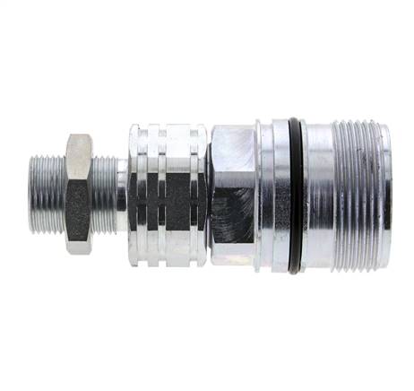 Stahl DN 20 Hydraulikkupplung Muffe 15 mm L Druckring Schott ISO 14541/8434-1 D M42 x 2