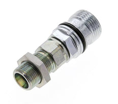 Stahl DN 10 Hydraulikkupplung Muffe 12 mm S Druckring Schottwand ISO 14541/8434-1 D M28 x 2