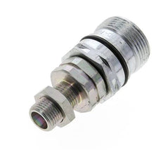 Stahl DN 12,5 Hydraulikkupplung Muffe 10 mm S Druckring Schottwand ISO 14541/8434-1 D M36 x 2