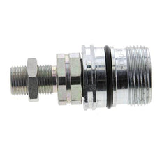 Stahl DN 12,5 Hydraulikkupplung Muffe 10 mm S Druckring Schottwand ISO 14541/8434-1 D M36 x 2