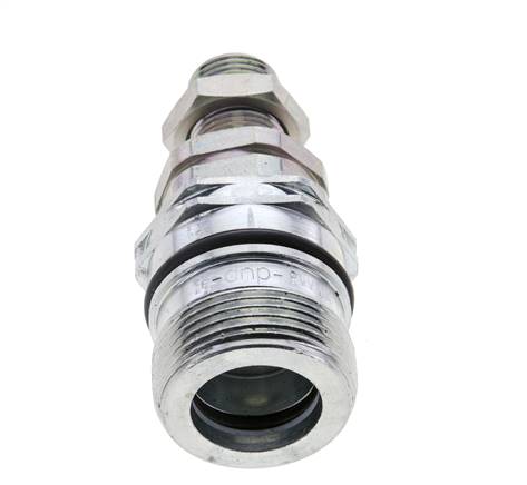 Stahl DN 12,5 Hydraulikkupplung Muffe 10 mm S Druckring Schottwand ISO 14541/8434-1 D M36 x 2