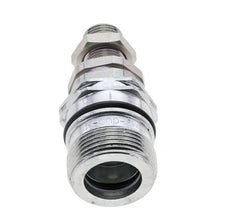 Stahl DN 12,5 Hydraulikkupplung Muffe 10 mm S Druckring Schottwand ISO 14541/8434-1 D M36 x 2