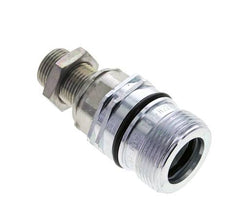 Stahl DN 12,5 Hydraulikkupplung Muffe 12 mm S Druckring Schottwand ISO 14541/8434-1 D M36 x 2