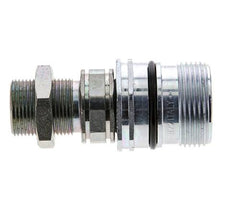 Stahl DN 12,5 Hydraulikkupplung Muffe 16 mm S Druckring Schottwand ISO 14541/8434-1 D M36 x 2