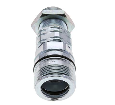 Stahl DN 20 Hydraulikkupplung Muffe 20 mm S Druckring Schottwand ISO 14541/8434-1 D M42 x 2