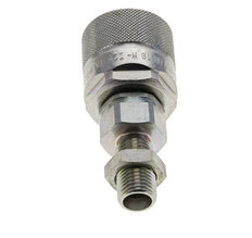 Stahl DN 10 Hydraulikkupplung Stopfen 8 mm L Druckring Schottwand ISO 14541/8434-1 D M28 x 2