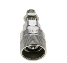 Stahl DN 10 Hydraulikkupplung Stopfen 8 mm L Druckring Schottwand ISO 14541/8434-1 D M28 x 2