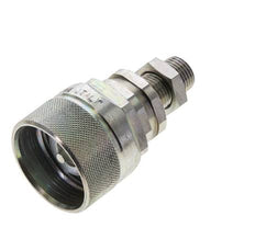 Stahl DN 12,5 Hydraulikkupplung Stopfen 10 mm L Druckring Schottwand ISO 14541/8434-1 D M36 x 2