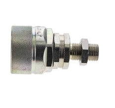 Stahl DN 12,5 Hydraulikkupplung Stopfen 10 mm L Druckring Schottwand ISO 14541/8434-1 D M36 x 2