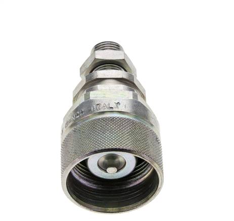 Stahl DN 12,5 Hydraulikkupplung Stopfen 10 mm L Druckring Schottwand ISO 14541/8434-1 D M36 x 2