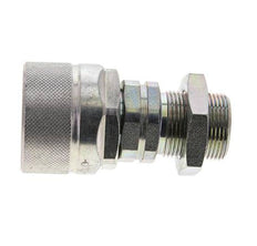 Stahl DN 12,5 Hydraulikkupplung Stopfen 18 mm L Druckring Schottwand ISO 14541/8434-1 D M36 x 2
